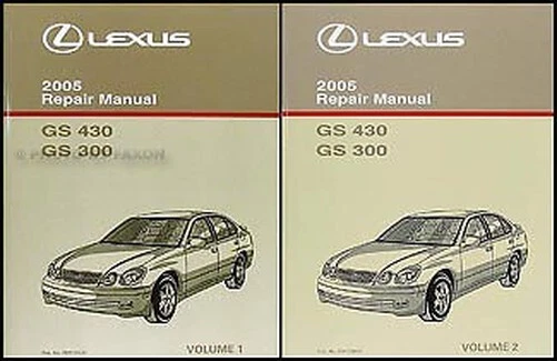 2005 Lexus GS 300 430 Atelier Manuel Original 2 Volumes GS300 GS430 Réparation - Photo 1/3