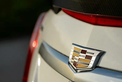Rear Trunk Cadillac Crest Emblem For 2015-2019 CTS-V Base Vsport Premium Luxury - Image 1 of 4