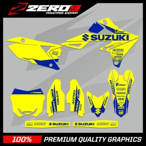 Suzuki Motocross Graphics  RM RMZ 125 - 450 - BLOCK YELLOW/BLUE - Picture 1 of 1