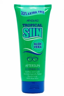 ANOVIA TROPICAL SUN ALOE VERA AFTERSUN SOOTHING GEL 200ML