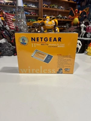 Vintage NetGear MA401 802.11b Wireless PC Card PCMCIA 11 Mbps New Factory Sealed - Image 1 of 4