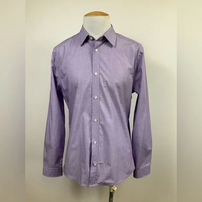 GAP Men’s Purple Oxford Cloth Dress Shirt Slim Fit Cotton NWT, sz LG 16-16 1/2 - Image 1 of 4