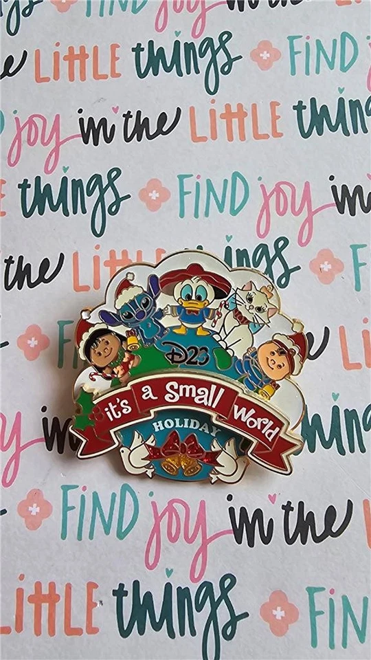 Заколка Disney D23 It's A Small World Holiday Stitch Marie Donald LE 1500 PP81026 - Изображение 1 из 1