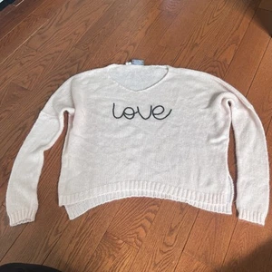 Navi in legno Paola Buendia Love Script Crew S/M misto lana mohair Small Med rosa - Foto 1 di 8