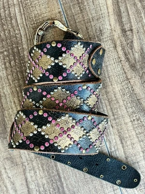 Baltazar Gürtel Handmade | Solid Brass | Los Angeles | 95 cm | Vintage | Strass - Bild 1 von 4