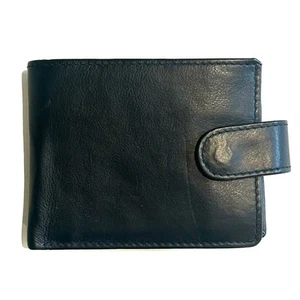 Ashlin Black Genuine Leather Wallet Multiple Compartments Credit Card Sleeves - Bild 1 von 15
