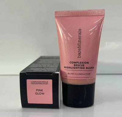 bareMinerals Complexion Rescue Highlighting Blush ~ Pink Glow ~ Full Size ~ NIB - Image 1 of 3