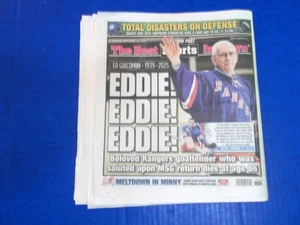 'EDDIE GIACOMIN' "NY RANGERS STAR GOALIE DIES" NEW YORK POST 16.09.25 - Bild 1 von 2