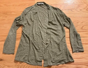 Camisa Blusa Cárdigan Top Gerard Darel Paris 100% Lino Talla 2 Frente Abierto - Imagen 1 de 5