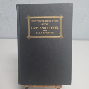 The Proper Distinction Between Law and Gospel Dr. C.F.W. Walter Book - Picture 1 of 11