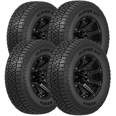 (QTY 4) 265/65R18 Kenda Klever A/T2 KR628 114T SL Black Wall Tires - Image 1 of 4