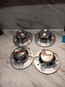 (4) 1973-87 GMC 1/2 Ton Squarebody 5 Bolt Rally Wheel Caps - Picture 1 of 5