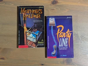 Paquete de 2 libros de terror Point de colección de A. Bates - AYUDANTE DE MADRE, LÍNEA DE FIESTA - Imagen 1 de 3