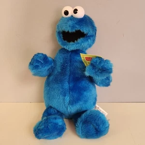 Nanco Krümelmonster Plüsch 2003 Sesamstraße mit Etikett Cookies blau  - Bild 1 von 12