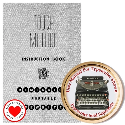 Máquina de escribir portátil Remington Streamline modelo 5 instrucciones del usuario manual del propietario Foto 1 de 4