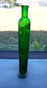 IMPRESIONANTE BOTELLA DE PERFUME VICTORIANA ALTA VERDE - AÑOS 1890 - Imagen 1 de 1