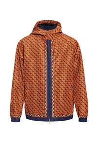 Authentic Men's Gucci Orange Geometric G Print Hooded Jacket 740566 New $3250 - Picture 1 of 3