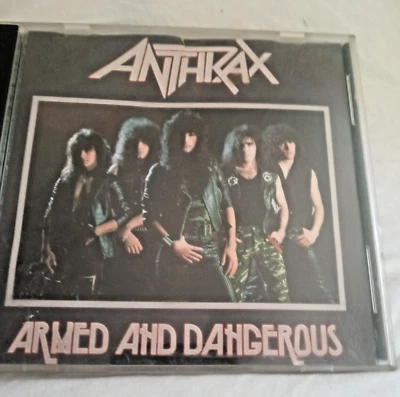 ANTHRAX  Armed and Dangerous CD Scott Ian/Charlie Benante MegaForce Austria 1989 - Image 1 of 4