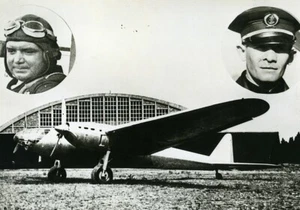 France Aviation Rossi & Emont on Amiot 370 airplane Old Photo 1937 - Imagen 1 de 3