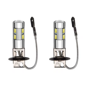 2x Ampoules H3 LED 10SMD Blanc Xenon 6000K AntiBrouillard Auto Moto 12V - Imagen 1 de 2