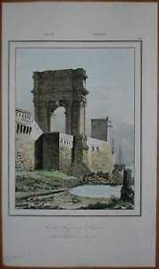 1835 Druck TRAJANSBOGEN, ANCONA, ITALIEN (#93)