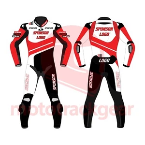 Alex Lowes Inspired 2025 Racing Suit – Red White SBK Style Custom Leather Gear - Picture 1 of 5