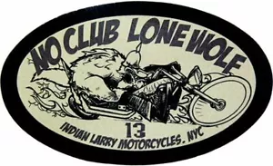 INDIAN LARRY HARLEY DAVIDSON MOTORCYCLE CHOPPER BOBBER STICKER - Picture 1 of 1