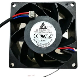 1pc Delta QFR0824GHE-CE76 8cm 8038 24V 0.60A 3-wire Inverter Cooling Fan - Picture 1 of 4