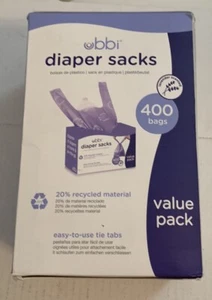 Einweg Baby Windelsäcke Windel Easy Tie Haustier Abfallbeutel 400 Stück Lavendelduft - Bild 1 von 3