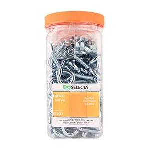 *OPEN BOX* Selecta® EB142J Stahl, 11/4-20 x 2 Augenschrauben, Sechskantmuttern (je 100 Stück) - Bild 1 von 3