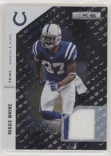 2011 Rookies & Stars Longevity Parallel Black Materials Prime 11/15 Reggie Wayne
