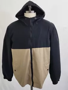 Nomad Men’s Versailles Windbreaker Zip Up Jacket Large Black Tan Size Large - Picture 1 of 8