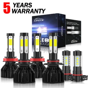 6X LED Headlight High/Low Fog Light Bulbs For Chevy Suburban Utility 07-2014 - Imagen 1 de 14