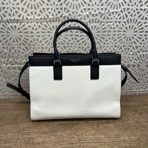 Kate Spade New York Cameron Medium Satchel Purse - Bright White/Warm Beige/Black - Picture 1 of 15