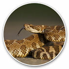 2 x Vinyl Stickers 25cm - Beautiful Rattlesnake Snake Cool Gift #3610