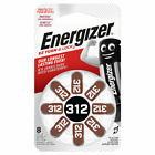 Energizer 312 Size Hearing aid batteries Zinc air 1.4V PR41 cells * PowerSeal *