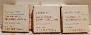 Mary Kay Day Radiance Cream Foundation Beige Ivory Bronze SPF 8 Makeup 0.5oz 14g - Picture 1 of 3