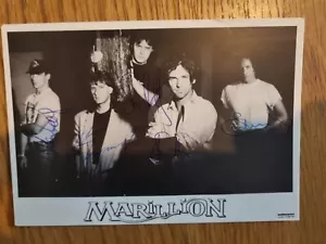 More details for marillion – photo card hand signed by band
