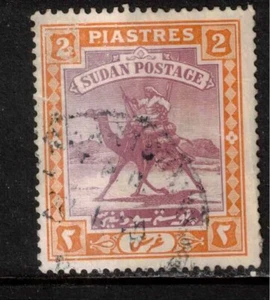 Sudan 1927-41 SG44 2p purple & orange-yellow Arab Postman used - Picture 1 of 1