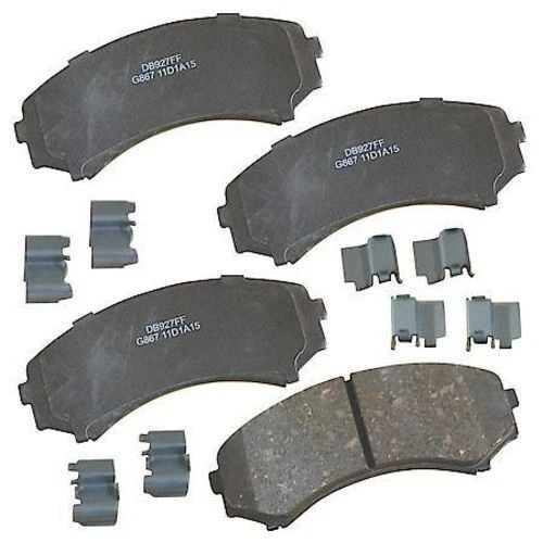 Juego de pastillas de freno de disco-Pastillas de freno delanteras de cerámica dorada premium CARQUEST GNAD867 Foto 1 de 1