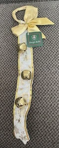 Gold Door Hanger With Bells Holiday bell Christmas - Picture 1 of 2
