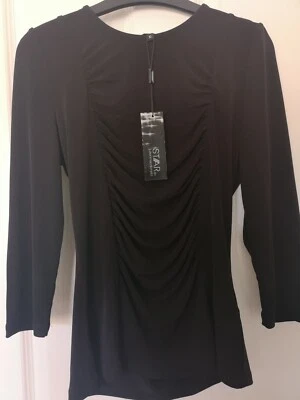 Star by julien macdonald nice top🎀 size 10🎀black colour 🎀 - Image 1 of 4