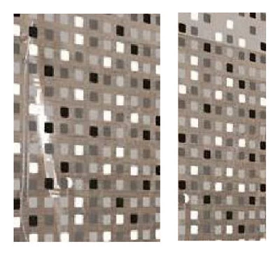 2 Austauschrollos 128x240 u. 53x240 cm für Eck-Duschrollo Mosaik, grau  - Bild 1 von 3