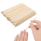  Nail Cuticle Pusher Manicure Tools Wood Sticks Lacquer Remover Wooden