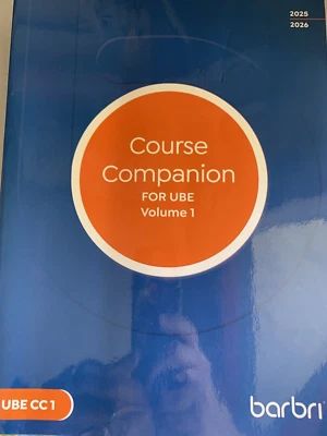 2025 2026 Barbri Bar Exam MBE Course Companion V1 Conviser Mini Review MBE UBE - Image 1 of 4
