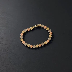 14k Multi-Tone Gold Bracelet 7.25 - Appraised $1750 - Picture 1 of 7