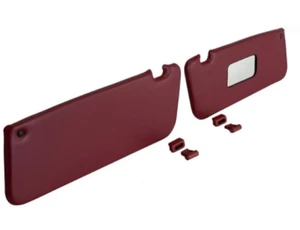 Sunvisor and Clips Set For Mercedes R107 W107 Burgundy Color 280SL 1971–1989 - Picture 1 of 3