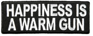 PARCHE DE PISTOLA CALIENTE HAPPINESS IS A WARM - Color - Empresa propiedad de veteranos. - Imagen 1 de 2