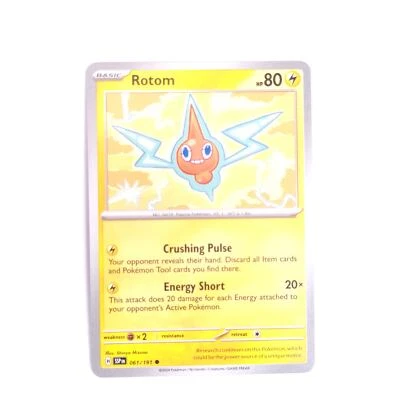 Rotom 061/191 Pokemon SV08: Surging Sparks Common NM - Image 1 of 2