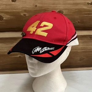 Cappello Juan Pablo Montoya Berretto Strap Back Rosso #42 Nascar Racing Regolabile Uomo - Foto 1 di 13